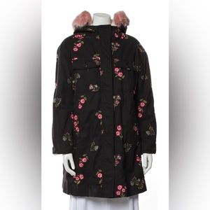 Kate Spade Floral Print Parka Jacket